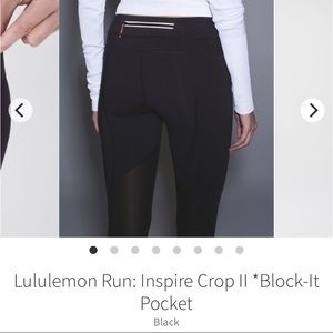 Size 8 lululemon Run Inspire crop